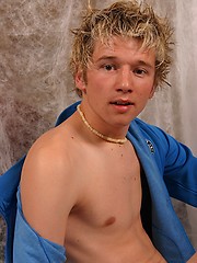 Blonde twink getting naked by East Boys image #7
