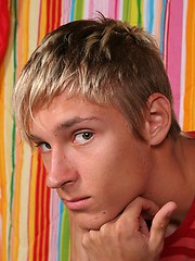 Cute blonde twink jacking off cock by East Boys image #8