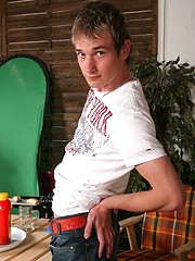 Young college student jacking off cock by East Boys image #6