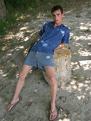 Horny twink outdoors by East Boys image #8