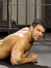Horny latin muscle man posing naked by Colt Studio image #7