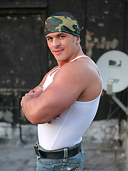 Straight Latin Muscle Man Nude: Spike Cruz by Power Men image #6
