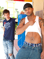 Watching the cum drip from this thugs mouth by Thug Hunter image #7