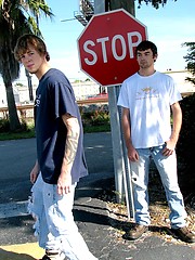 Mike Pulls a Gay Hustler & Gets Off by Straight Rent Boys image #5