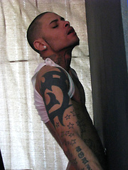 Hot guy gets his cock sucked through a glory hole. by Backroom Fuckers image #7