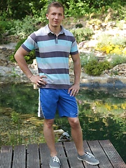 Martin Sanders masturbates with fleshlight outdoors. by BF Collection image #7