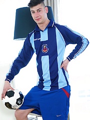 Danny Boxer strokes his cock after football practice. by BF Collection image #6