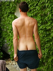 Gorgeous Tim Sitwell busts a nut outdoors. by BF Collection image #6
