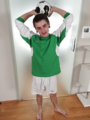 Peter Fix jerks off after a hot sweaty soccer practice. by BF Collection image #6