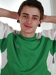 Peter Fix jerks off after a hot sweaty soccer practice. by BF Collection image #6