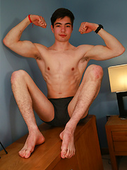 Tall and Lean Straight Pup Toni Shows us his Rock Hard Uncut Cock! by English Lads image #7