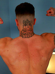 Straight Young Personal Trainer Shows his Muscled Body & Rock Hard Uncut Cock! by English Lads image #7