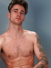 Straight Hairy Hunk James Wanks his 8 Inch Uncut Cock and Shoots Big! by English Lads image #7