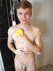 Shower twink jerk off by Doggy Boys image #6