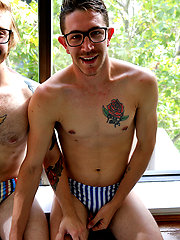 Aussies Luc and Damien meet for their first hook up by Bentley Race image #6