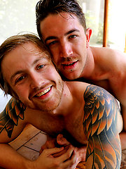 Aussies Luc and Damien meet for their first hook up by Bentley Race image #6