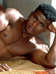 Big black muscle man shows his cock by Kristen Bjorn image #6