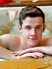 Playing in the hot tub with hung Aussie boy Brad Hunter by Bentley Race image #7