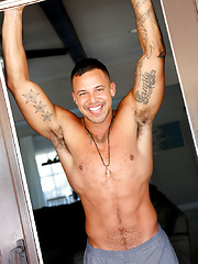 Latino Lover Tony Romero Jerks His Fat Cock by Gayhoopla image #8