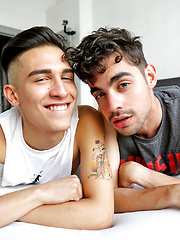 Horny boys Brock and Andy's first shoot together by Bentley Race image #10