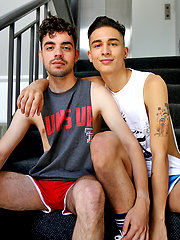 Horny boys Brock and Andy's first shoot together by Bentley Race image #10