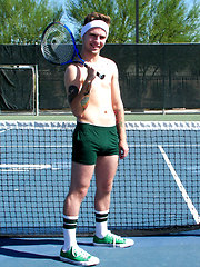 Thick dick top and sub bottom suck and fuck after a sweaty game of tennis. by Man Royale image #6