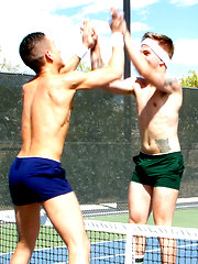 Thick dick top and sub bottom suck and fuck after a sweaty game of tennis. by Man Royale image #6
