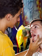Tasty Twink Ass Spanked and Fucked Raw by Young Bastards image #8