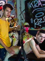Tasty Twink Ass Spanked and Fucked Raw by Young Bastards image #8