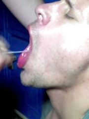 A cum facial for a slutty bareback boy by French Lads image #12