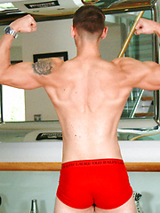 Young & Muscular Straight Lad Clayton Wanks by English Lads image #7
