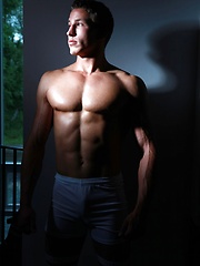 big sportive muscular guy by Male Model image #6