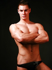 Nick love to wear football socks and shorts by Male Model image #7