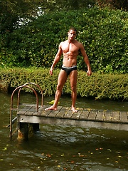 Hugo feeling hot in sun by Male Model image #5