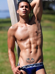 Fred posing for us in the garden by Male Model image #7