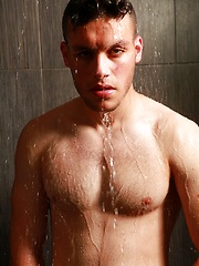 Jaime taking shower to cool off by Male Model image #6