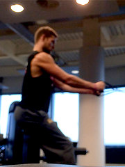 Young & Horny Lad Joel has a Risky Wank at the Gym by English Lads image #7