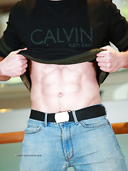 Tall Blond Athlete Drew Shows off his Ripped Body by English Lads image #8