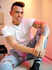 Getting my hot Colombian mate Cristian Berry off by Bentley Race image #7