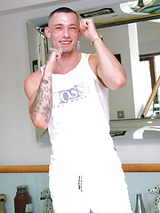 Young Straight Boxer Dave Loxley Shows off his Muscle by English Lads image #7
