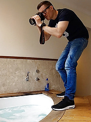 Dylan met American porn star Billy for an afternoon in the hot tub by Bentley Race image #7