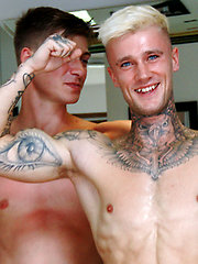 Young Straight Stud Harry's 1st Man Suck by English Lads image #9