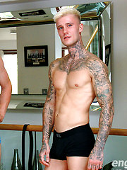 Young Straight Stud Harry's 1st Man Suck by English Lads image #9