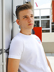 Hung Aussie boy Connor Peters naked on the Bentley Race roof by Bentley Race image #6