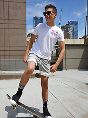 Hung Aussie boy Connor Peters naked on the Bentley Race roof by Bentley Race image #6