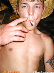 Jeremiah Johnson & Devon in the barn by Boys Smoking image #12