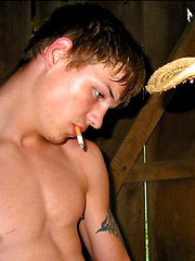 Jeremiah Johnson & Devon in the barn by Boys Smoking image #12