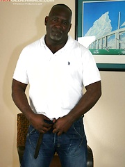 Big Black Daddy Acey solo by Hot Older Male image #6