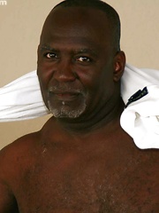 Big Black Daddy Acey solo by Hot Older Male image #6