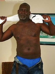 Big Black Daddy Acey solo by Hot Older Male image #6